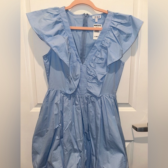 Size M TCEC Ruffle dress. NWT! - Picture 2 of 4